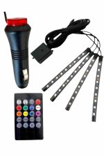 Araç Içi Aydınlatma Kumandalı 12 Led Ayak Altı Led Ambiyans Işığı Sese Duyarlı Kumandalı - Görsel 5