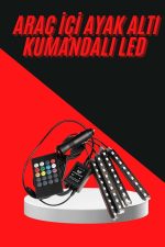 12 Ledli RGB Işıklı Araç Içi Ayak Altı Led Oto Ampul Kumandalı 7 Renk - Görsel 2