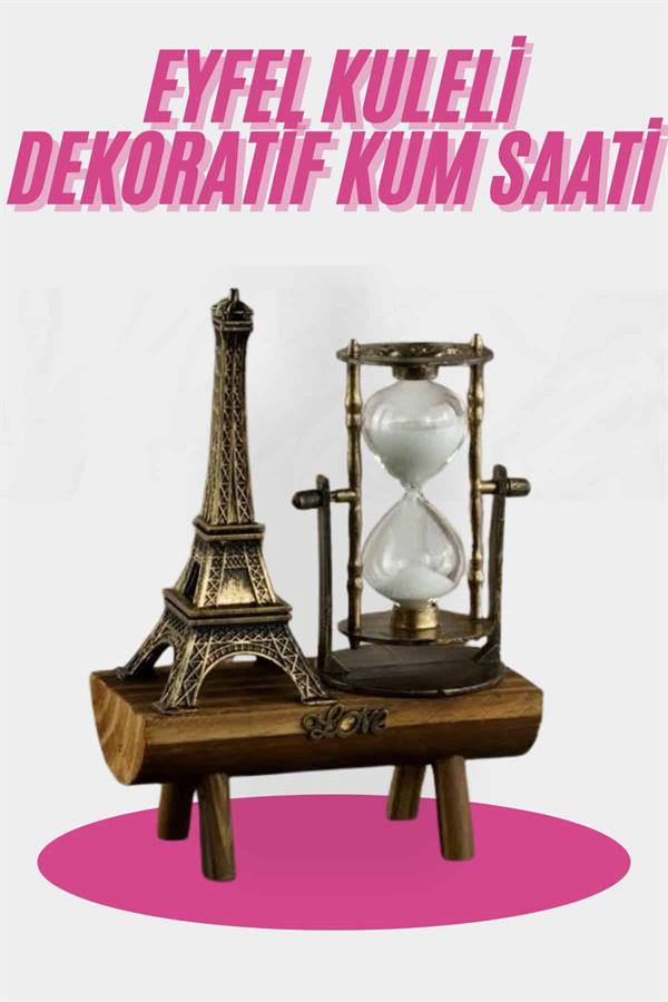 Compressed by jpeg-recompress Eyfel Kulesi Tasarımlı Kum Saati Kristalleştirilmiş Kum Saati Dekoratif Ahşap Görünümlü - Görsel 2