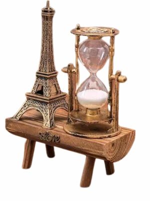 Eyfel Kuleli Kum Saati Dekoratif Hediyelik Eşya Retro Eyfel Kulesi