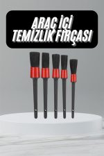 5 Adet Oto Detaylı Temizleyici Araç İçi Temizlik Fırça Seti Koltuk Döşeme Kapı Toz Alma Fırçası - Görsel 2