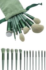 Dayanıklı Makyaj Fırçası Seti 13 Parça Yumuşak Kıllı Fırçalar Allık Fondöten Far Fırçası - Görsel 4