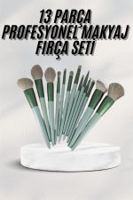 Dayanıklı Makyaj Fırçası Seti 13 Parça Yumuşak Kıllı Fırçalar Allık Fondöten Far Fırçası - Görsel 2