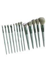 13 Parça Taşınabilir Kılıflı Profesyonel Makyaj Fırça Seti Pudra Allık Fondöten Fırçası - Görsel 4