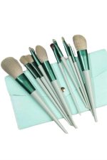 13 Parça Taşınabilir Kılıflı Profesyonel Makyaj Fırça Seti Pudra Allık Fondöten Fırçası - Görsel 3