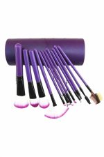 12 Parça Makyaj Fırçası Yumuşak Kıllı Profesyonel Fırça Seti Yüksek Kaliteli Pürüzsüz - Görsel 4