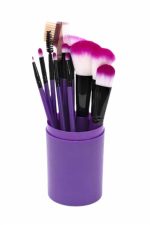 12 Parça Makyaj Fırçası Yumuşak Kıllı Profesyonel Fırça Seti Yüksek Kaliteli Pürüzsüz - Görsel 3