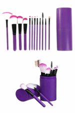 12 Parça Makyaj Fırçası Yumuşak Kıllı Profesyonel Fırça Seti Yüksek Kaliteli Pürüzsüz - Görsel 5