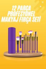 12 Parça Makyaj Fırçası Yumuşak Kıllı Profesyonel Fırça Seti Yüksek Kaliteli Pürüzsüz - Görsel 2