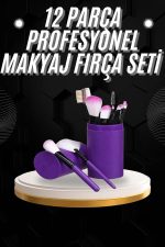 12 Parça Profesyonel Makyaj Fırçası Far Fırçası Allık Fırçası Yumuşak Kıllı - Görsel 2