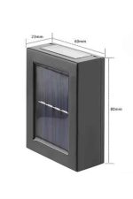 Yeni Model Solar Çift Taraflı Duvar Lambası Dekoratif Duvar Lambası - Görsel 4