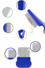 Tüy Fırçası Bit Tarağı Seti Evcil Hayvan Tüy Toplayıcı Bit Pire Önleyici Tarak - Görsel 4