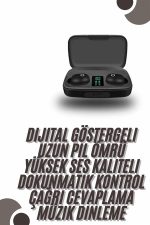 TWS Bluetooth Kulaklık 5.0 Bluetooth Bağlantılı Dokunmatik Kontrol Özelliği