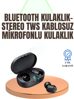Kablosuz Kulak İçi Bluetooth Kulaklık Stereo Dokunmatik Kontrollü Kulaklık
