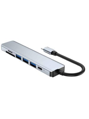 8 Portlu Macbook Çevirici Type C Hub  SD TF USB Çoğaltıcı Ethernet