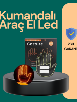 Kablosuz Kumandalı LED Jest Işığı – 3 Modlu Araba Arkası Mesaj Işığı, 203 LED ile Yüksek Parlaklık