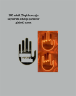 Yüksek Görünürlüklü Otomobil Jest Işığı – 3 Modlu LED Arka Cam Aksesuarı, Pratik ve Eğlenceli - Görsel 3