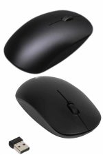 Kablosuz Bağlantı Yüksek Hassasiyetli Kablosuz Wireless Siyah Mouse - Görsel 3