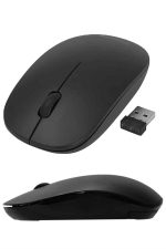 Ergonomik Tasarım Kablosuz Siyah Mouse Hassas Uzun Ömürlü - Görsel 4