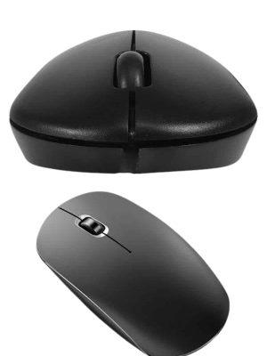 Siyah Kablosuz Mouse Wireless Mouse Minimal Tasarım