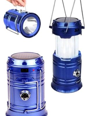 Kamp Feneri Şarj Edilebilir Güneş Enerjili Işıldak USB Şarjlı