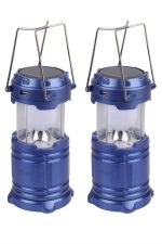 Kamp Lambası Solar Şarjlı Kızaklı Kamp Feneri Led Lamba Işıldak - Görsel 4