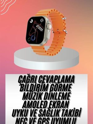 Akıllı Saat Ultra Android & İOS Uyumlu Arama Bildirim Özellikli