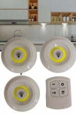 Kablosuz Pilli Işıldak  Masa Lambası Mutfak Tezgah Altı Banyo Dolabı Dolap İçi - Görsel 4