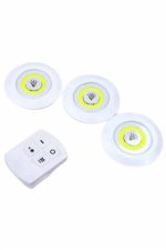 Dolap Işığı Mutfak Rafı Işığı Uzaktan Kumandalı 3 Lü Spot Led Lamba - Görsel 5