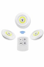 Dolap Işığı Mutfak Rafı Işığı Uzaktan Kumandalı 3 Lü Spot Led Lamba - Görsel 4