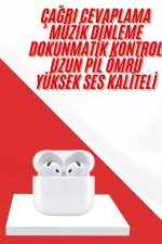 4.Nesil Bluetooth Kulaklık Yüksek Ses Kaliteli Dokunmatik Kontrol Özellikli