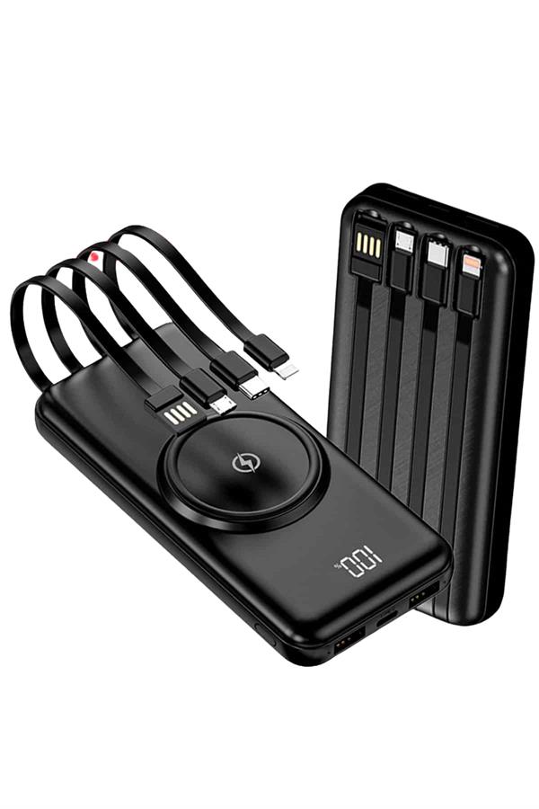 Compressed by jpeg-recompress Kablosuz Çoklu Şarj Girişli 10.000 Mah Kablolu Powerbank Taşınabilir - Görsel 4