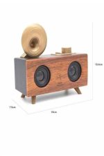 Gramafon Nostaljik Radyo Yüksek Ses Kalitesi USB TF Kart Aux - Görsel 5