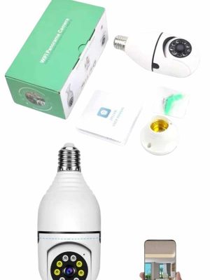 Güvenlik Kamerası Wi-Fi Özellikli 360 Derece Full Hd 1080p Ampül Kamera