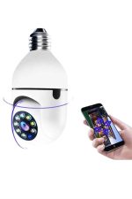 Wifi Güvenlik Kamerası 360 Derece Dönebilen Harekete Duyarlı Gece Görüşlü Ampul - Görsel 5