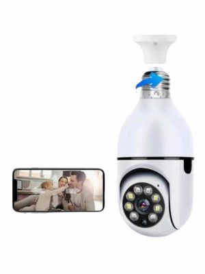 Wifi Güvenlik Kamerası Çift kameralı Ampule Takılabilir Sensörlü