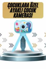 Ayaklı Çocuk Kamerası Tripodlu Mini 1080p Hd Çocuk Kamera - Görsel 2