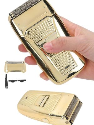 Sakal Kesme Tıraş Makinesi Paslanmaz Çelik Gold Şarjlı