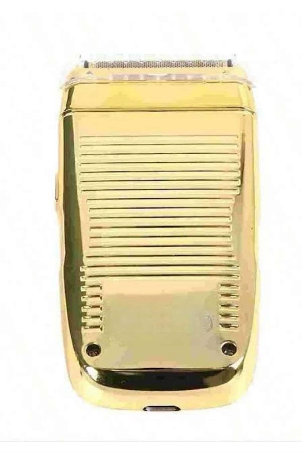 Compressed by jpeg-recompress Sakal Kesme Tıraş Makinesi Paslanmaz Çelik Gold Şarjlı - Görsel 4