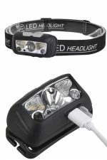 Ayarlanabilir Kafa Lambası Type-C Şarjlı Kompakt Kamp Lambası - Görsel 5