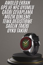 Yeni Nesil Akıllı Saat 1.5 Inç Amoled Ekran Çağrı Cevaplayabilen