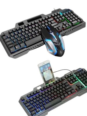 RGB Işıklı Gaming Oyuncu Klavye Q Klavye Mouse Hediyeli