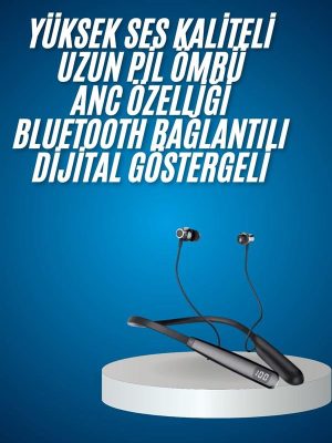 Bluetooth Kulaklık Şarj Göstergeli 100 Saat Şarj Kapasiteli Sporcu Kulaklık