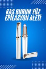 Tüy Kıl Alma Kaş Bıyık Unisex Yüz Bakım Epilasyon Aleti Pilli - Görsel 2