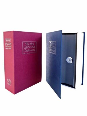 Kitap Görünümlü Gizli Kasa Büyük Boy Anahtarlı Kilitli Para Kasası