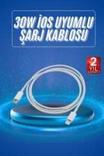 Type-C Ligtning 30W İOS Şarj Kablosu Hızlı Şarj Kablosu - Görsel 2