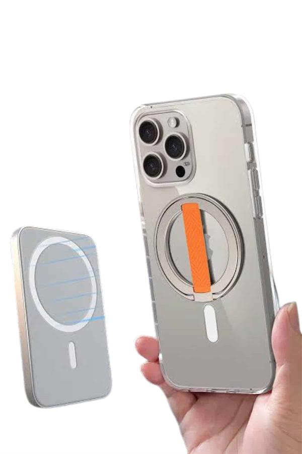 Compressed by jpeg-recompress Magsafe Battery Pack Powerbank Kablosuz Şarj 5.000 mah - Görsel 1