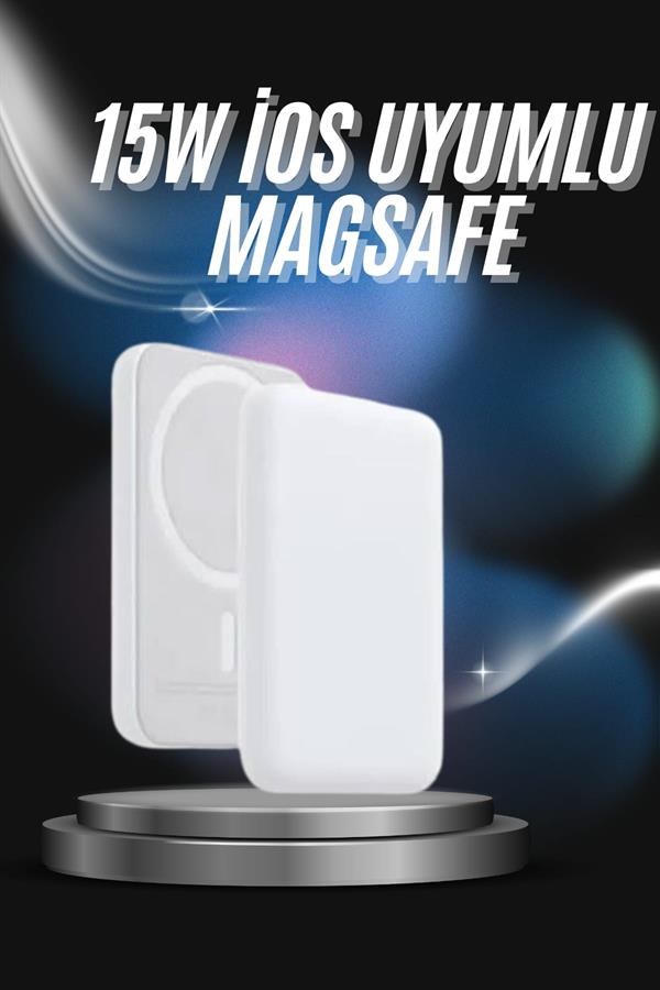 Compressed by jpeg-recompress Kablosuz Magsafe Hızlı Şarj 5.000 mah Kablosuz Şarj Cihazı - Görsel 2