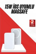İOS Uyumlu Magsafe Kablosuz 15w Şarj Powerbank Magesafe - Görsel 2