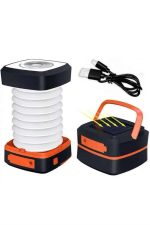 Kamp Lambası Katlanabilir Lamba Solar Şarjlı Led Lamba El Fenerli - Görsel 5